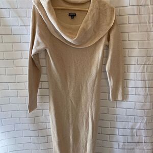 Torrid Cream Knit Cowl Neck Dress Size 1/1…‎